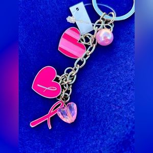 Breast cancer key chain. NWT